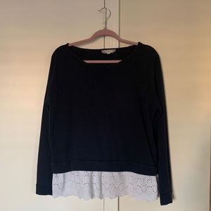 Pink Rose vintage sweater size L